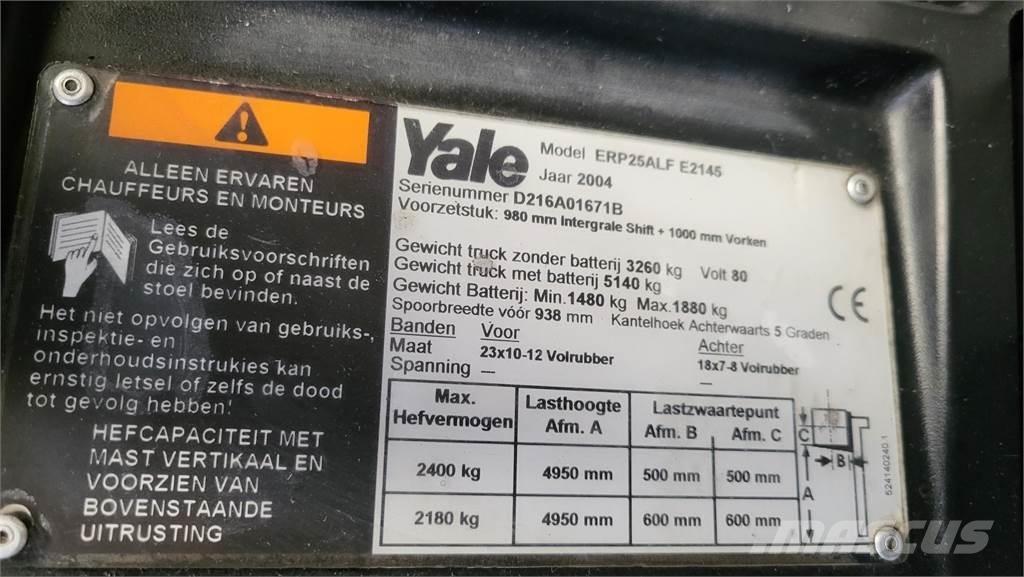 Yale ERP25ALF Electric Forklifts