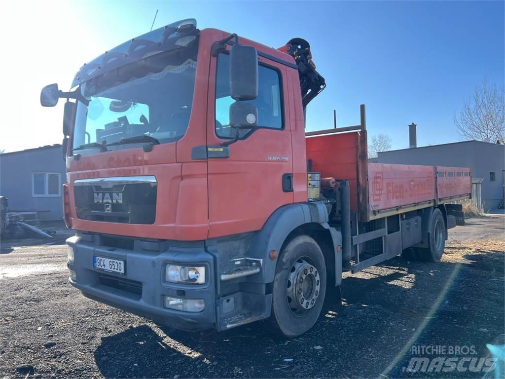 MAN TGM 15.290 + HR Flatbed Trucks