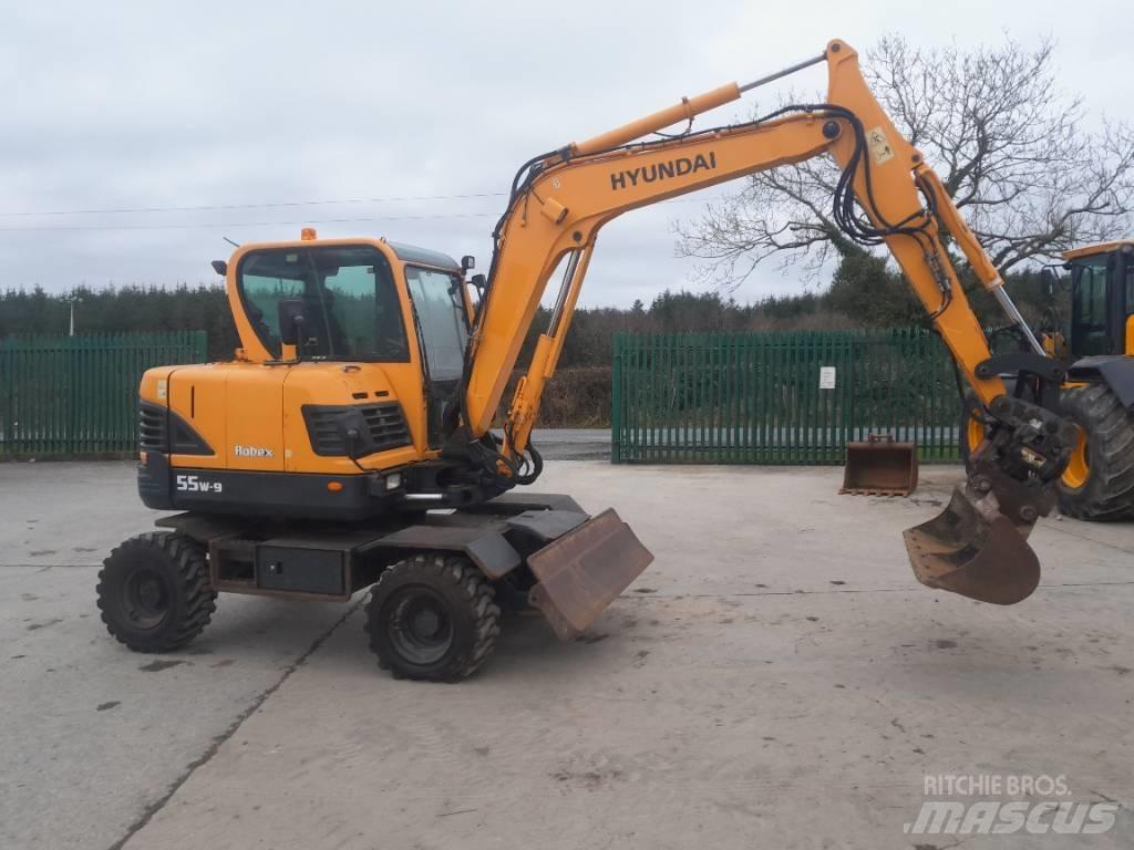 Hyundai R55 W-9 Wheeled Excavators