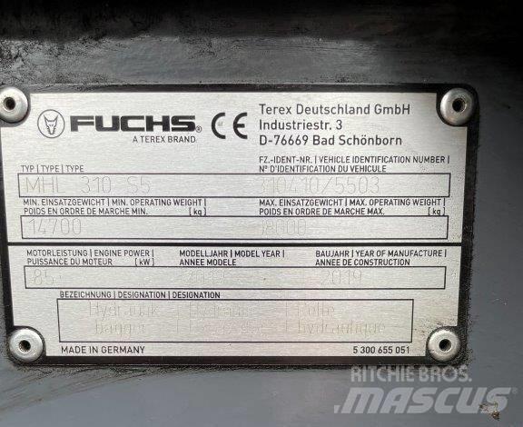 Fuchs MHL310F Waste / Industry Handlers