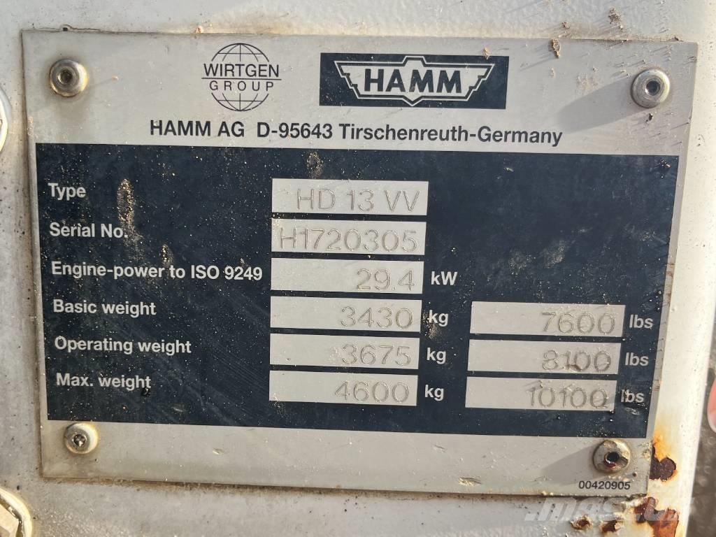 Hamm HD 13 VV Twin drum rollers