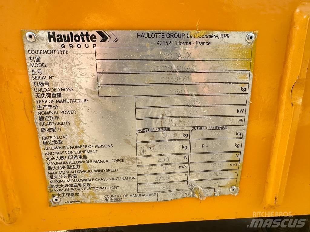 Haulotte OPTIMUM 8 Scissor Lifts
