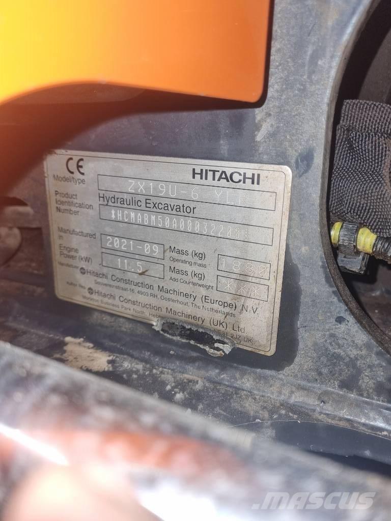 Hitachi ZX 19 U Mini Excavators <7t (Mini Diggers)