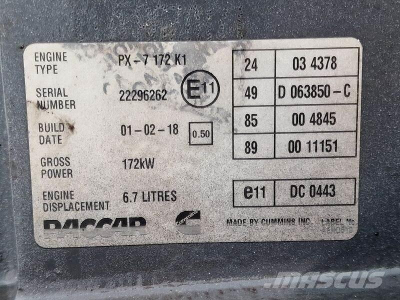 DAF PX-7 172 K1 Engines