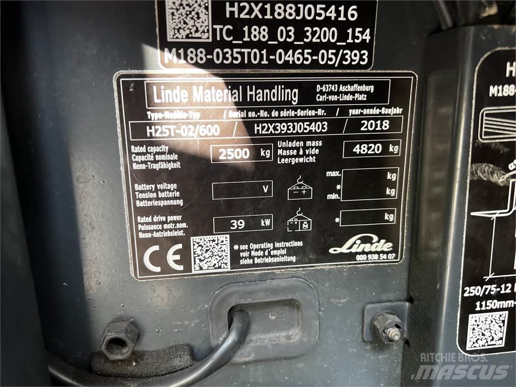 Linde H25T/600 LPG trucks