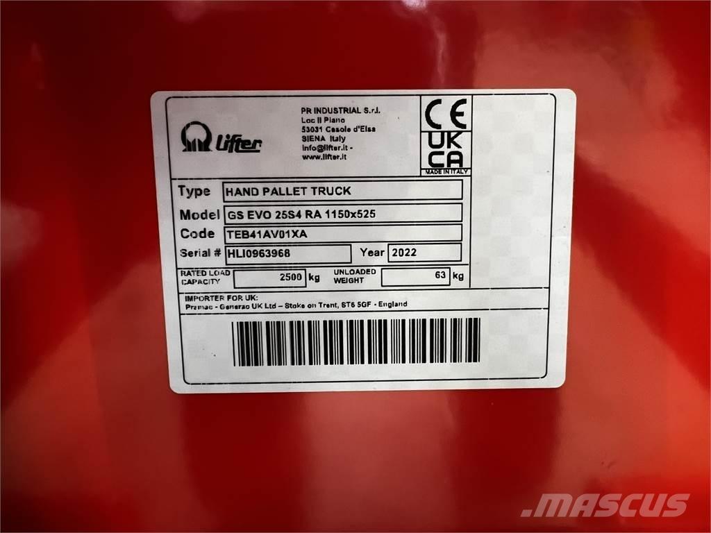 Pramac GS EVO 25 Pallet Truck