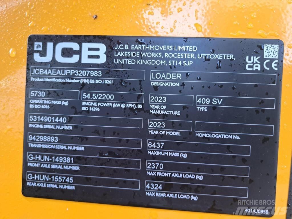 JCB 409 SV NE Wheel Loaders