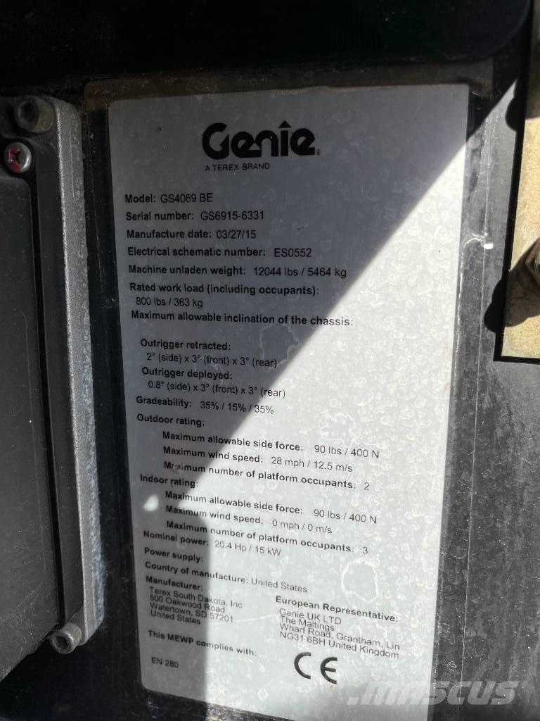 Genie GS 4069 BE Scissor Lifts
