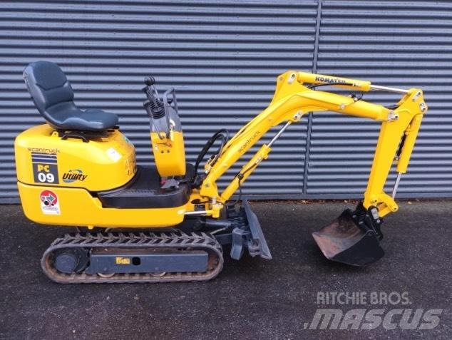Komatsu PC 9 Mini Excavators <7t (Mini Diggers)