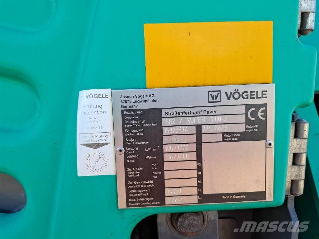 Vögele SUPER 1600-3 Asphalt pavers