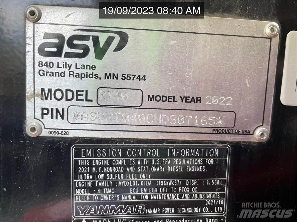 ASV POSI-TRACK RT40 Skid Steer Loaders