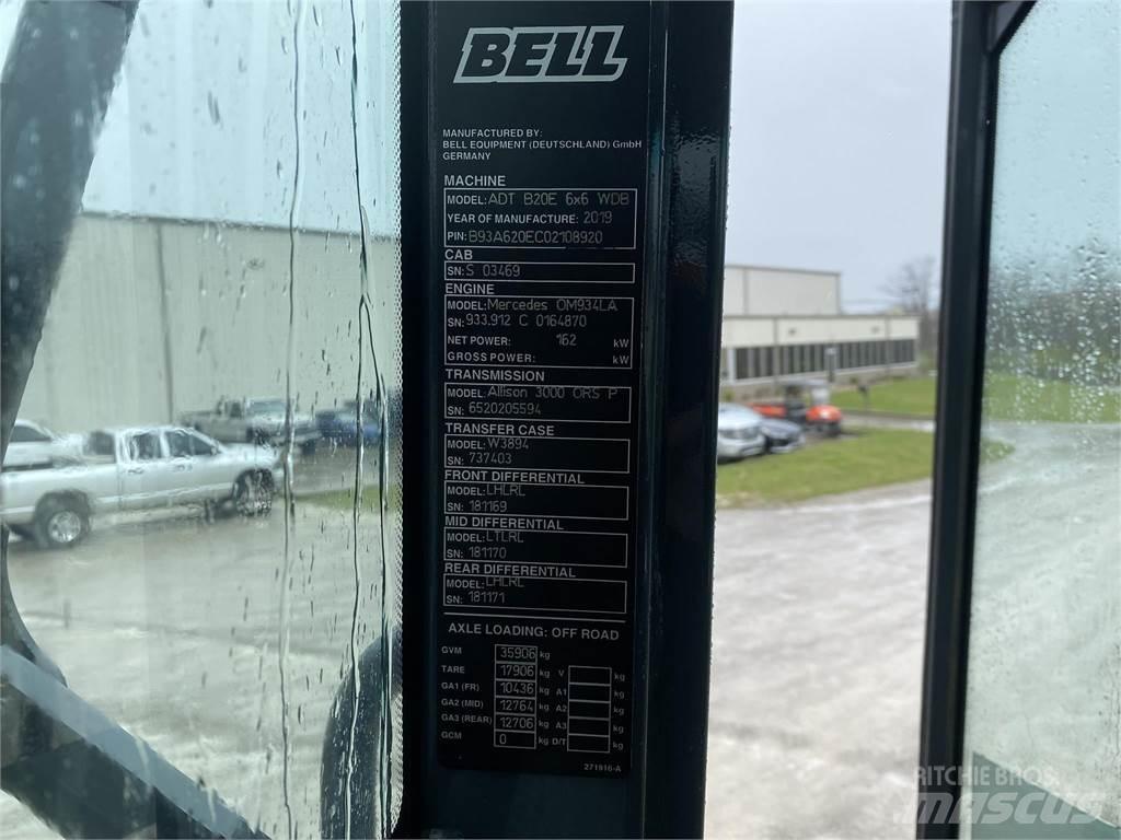 Bell B20E Articulated Dump Trucks (ADTs)