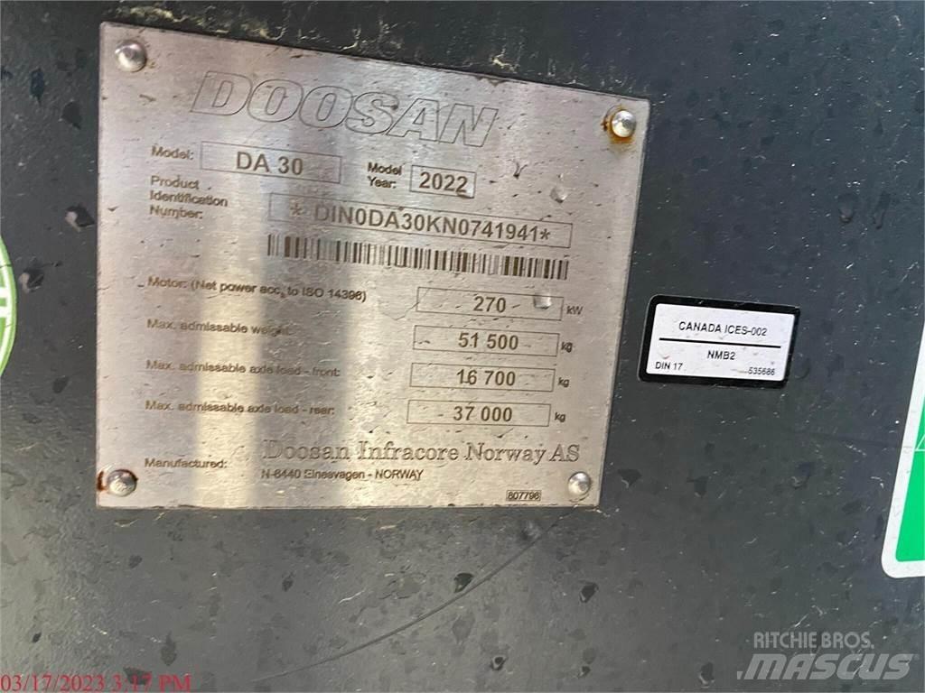 Develon DA30-5 Articulated Dump Trucks (ADTs)