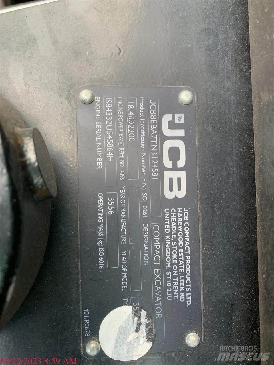 JCB 35Z-1 Mini Excavators <7t (Mini Diggers)