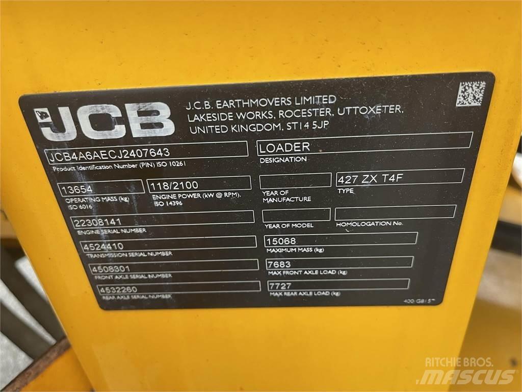 JCB 427ZX Wheel Loaders