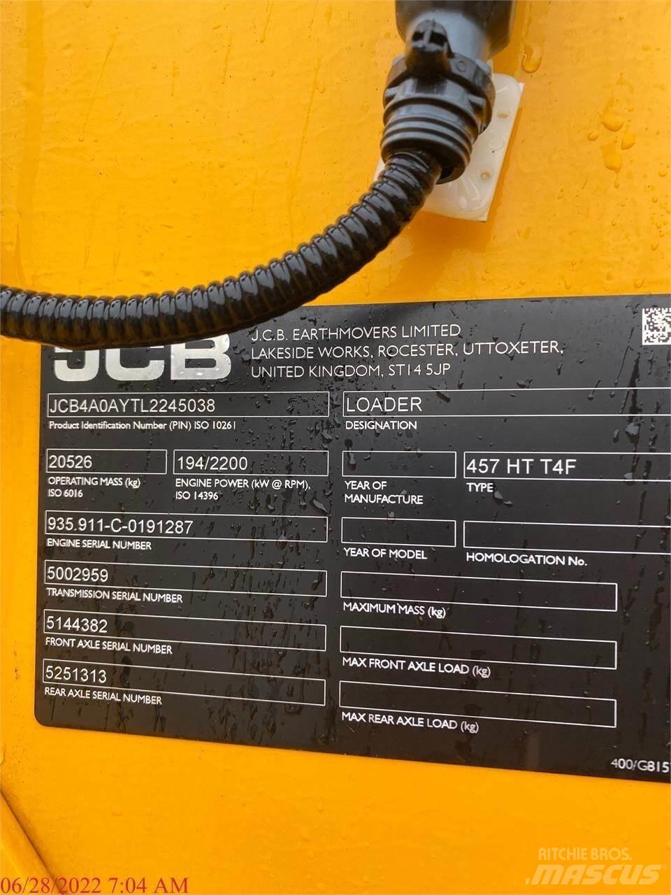 JCB 457HT Wheel Loaders