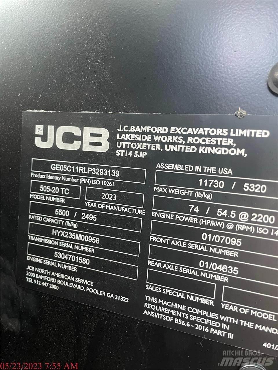 JCB 505-20TC Telescopic Handlers