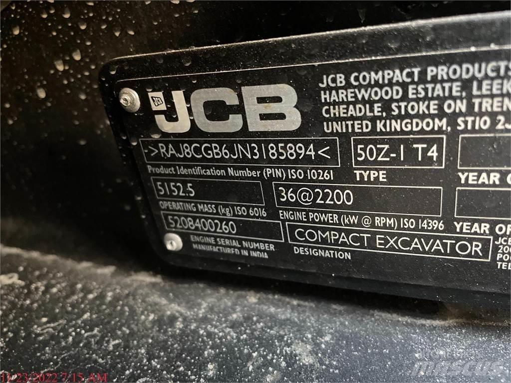 JCB 50Z-1 Mini Excavators <7t (Mini Diggers)