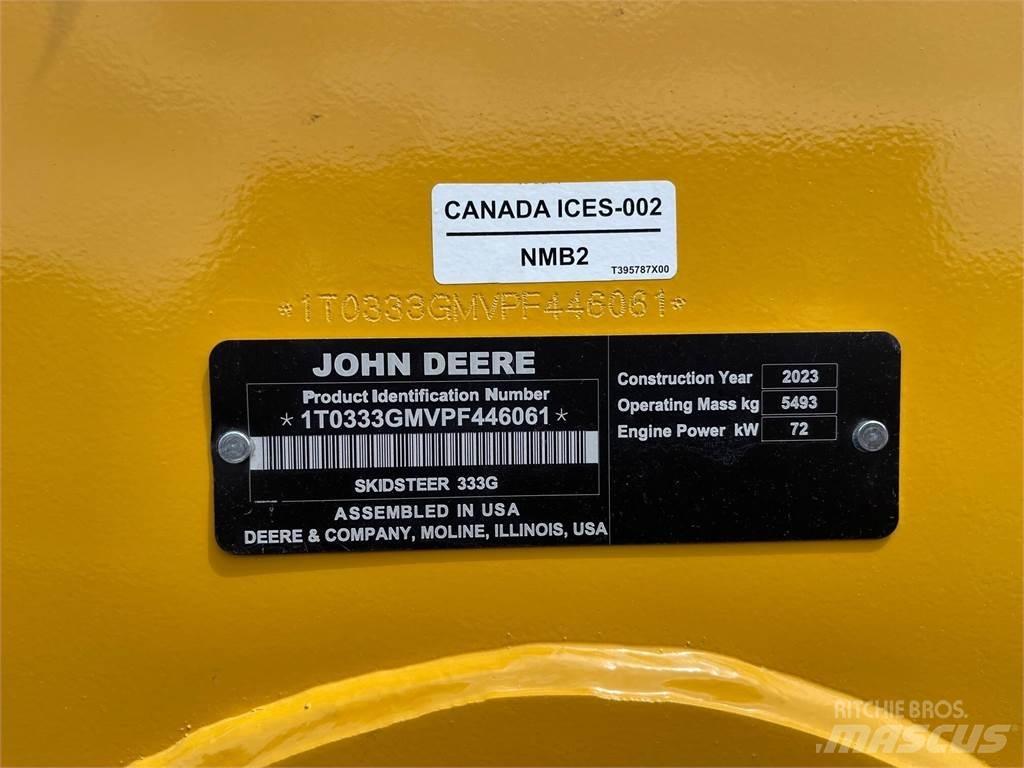 John Deere 333G Skid Steer Loaders