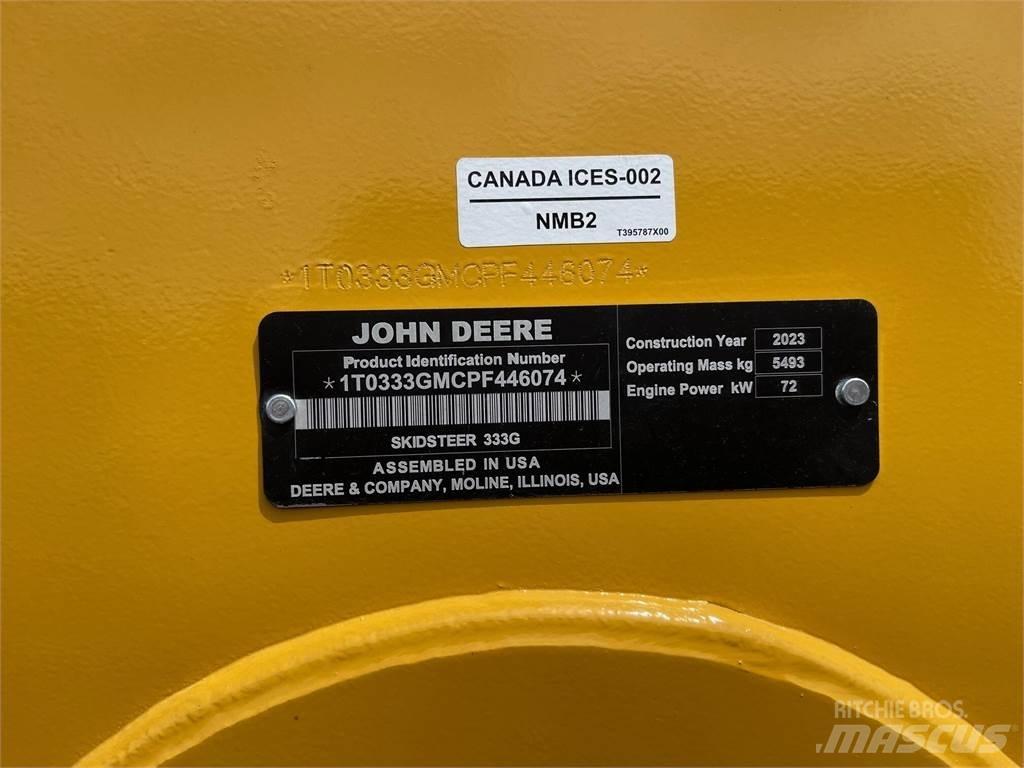 John Deere 333G Skid Steer Loaders