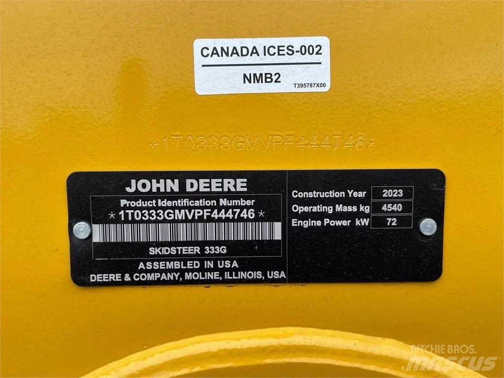 John Deere 333G Skid Steer Loaders