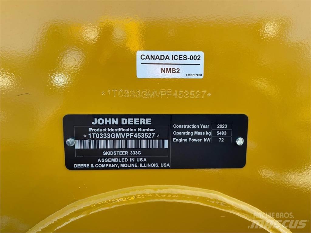 John Deere 333G Skid Steer Loaders