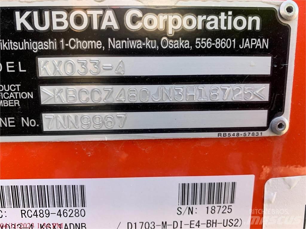 Kubota KX033-4 Mini Excavators <7t (Mini Diggers)