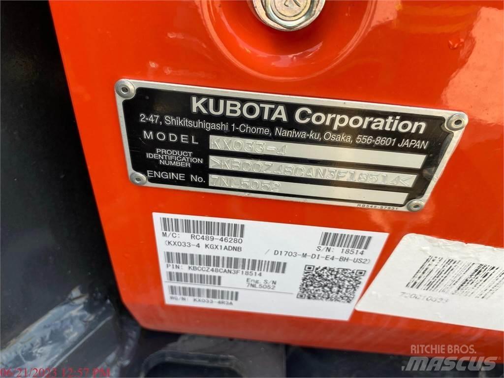Kubota KX033-4 Mini Excavators <7t (Mini Diggers)