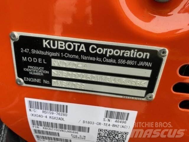 Kubota KX040-4 Mini Excavators <7t (Mini Diggers)