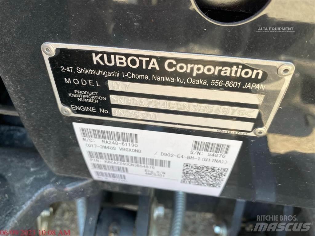 Kubota U17 Mini Excavators <7t (Mini Diggers)