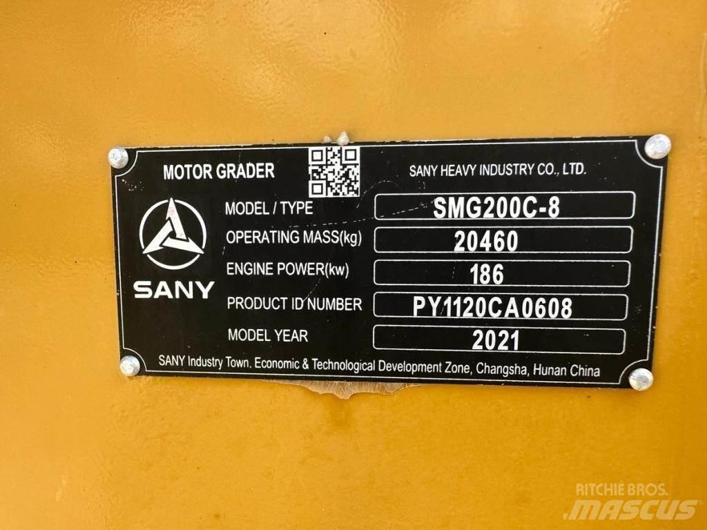 Sany SMG200C-8 Motor Graders