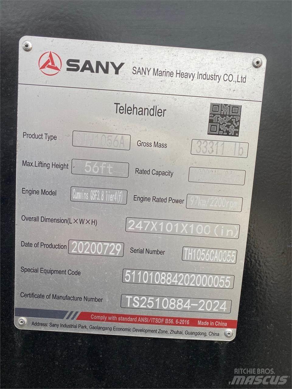 Sany STH1056A Telescopic Handlers