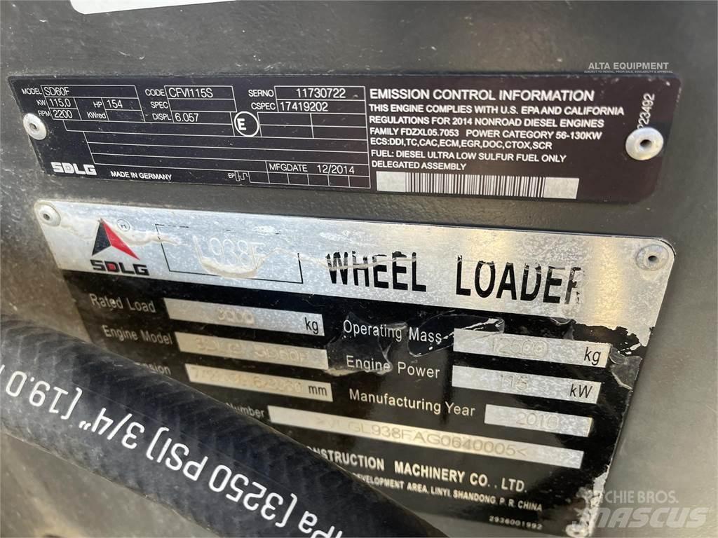 SDLG L938F Wheel Loaders