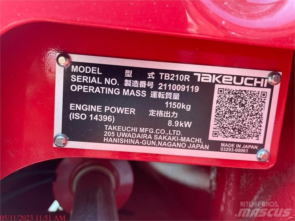 Takeuchi TB210R Mini Excavators <7t (Mini Diggers)
