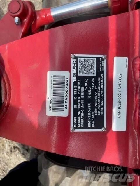 Takeuchi TB216 Mini Excavators <7t (Mini Diggers)