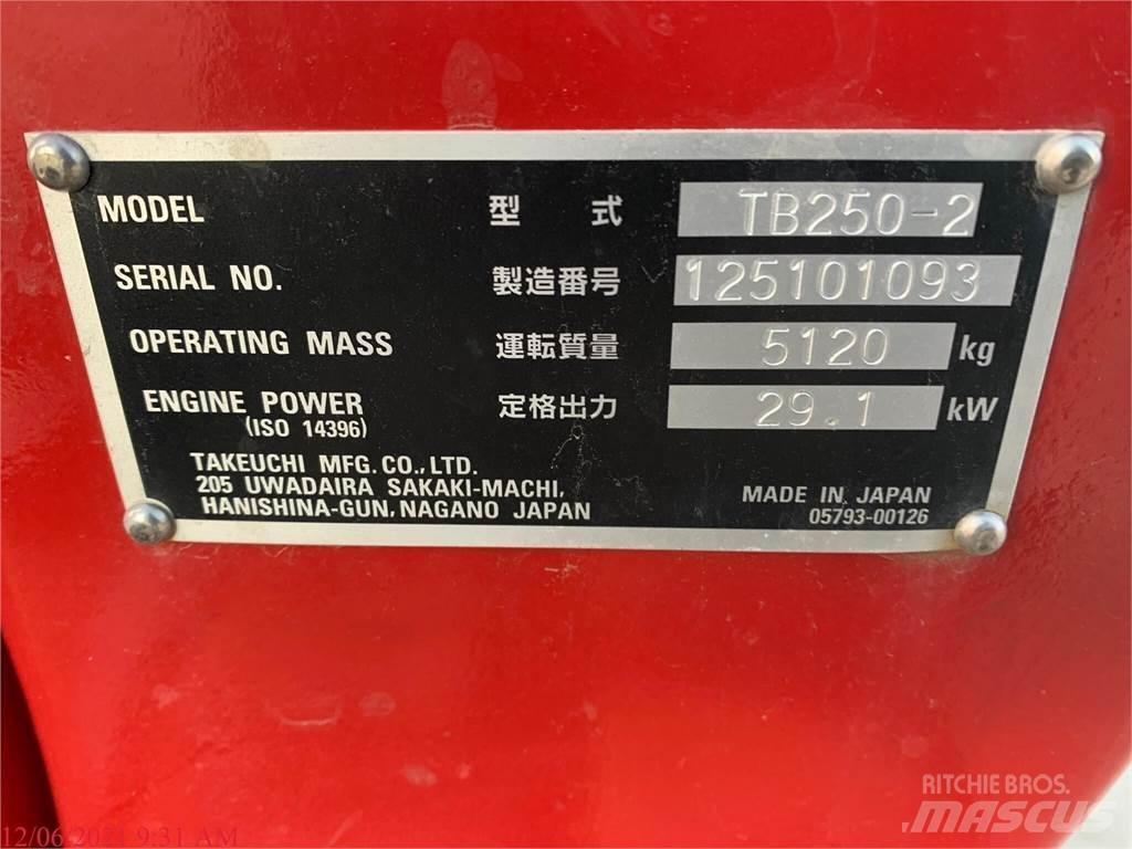 Takeuchi TB250-2 Mini Excavators <7t (Mini Diggers)