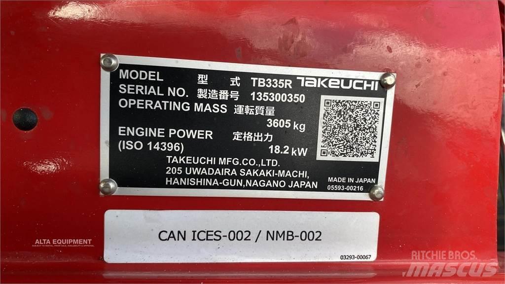 Takeuchi TB335R Mini Excavators <7t (Mini Diggers)