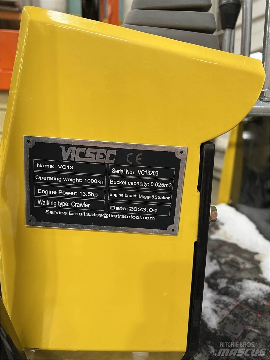 Vicsec VC13 Mini Excavators <7t (Mini Diggers)