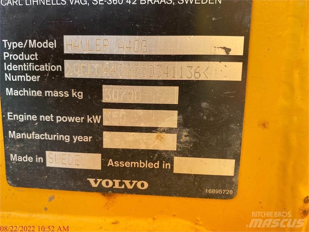 Volvo A40G Articulated Dump Trucks (ADTs)