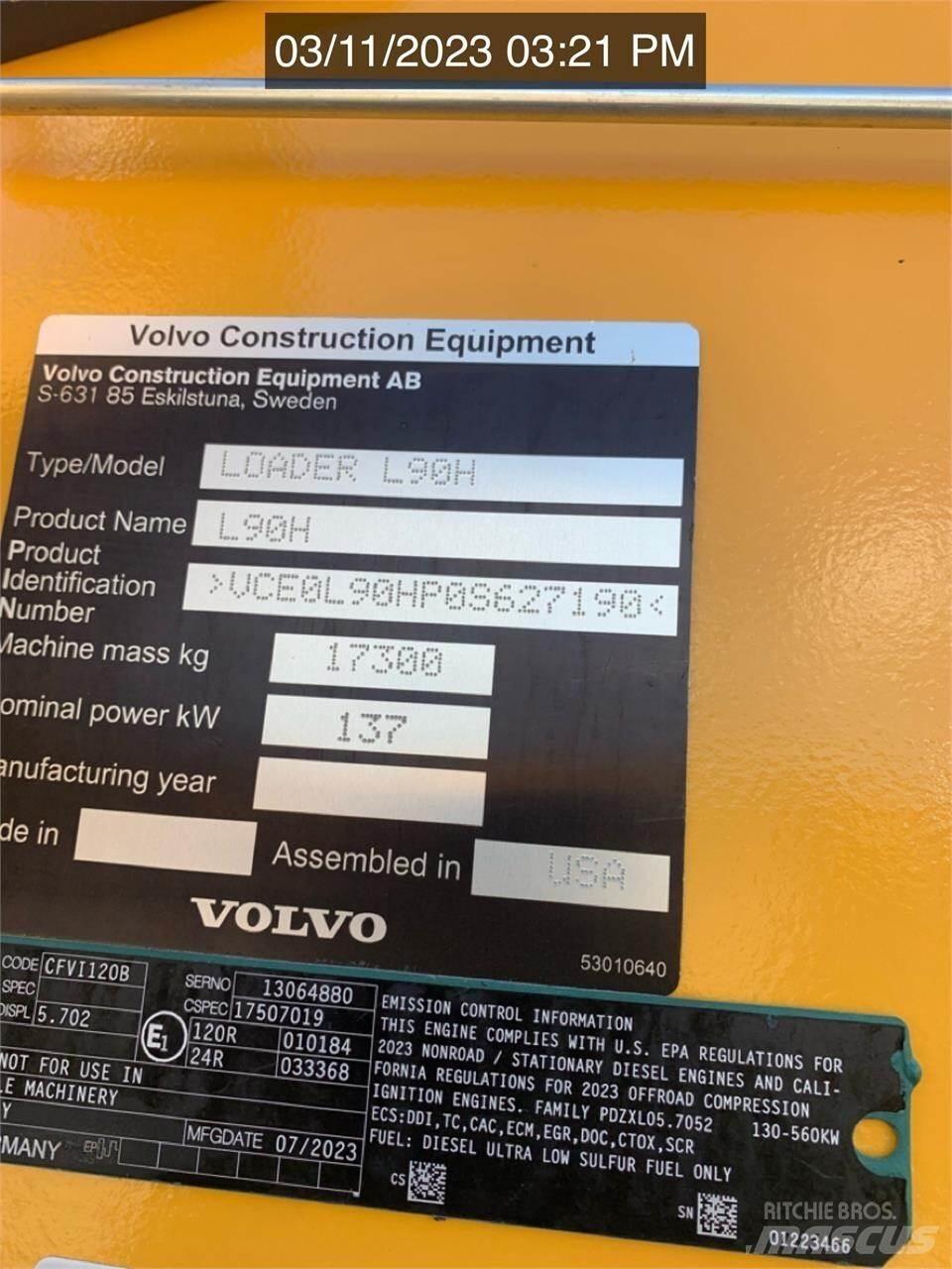 Volvo L90H Wheel Loaders