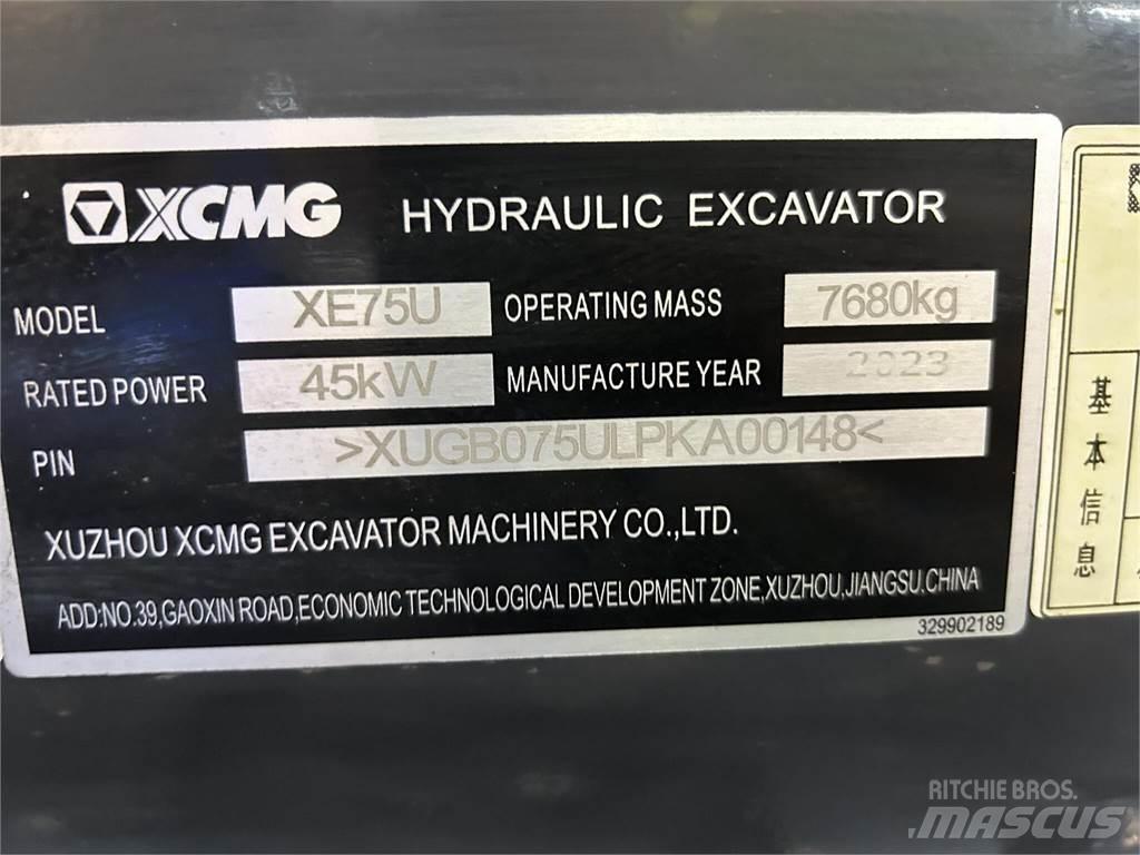 XCMG XE75U Crawler Excavators