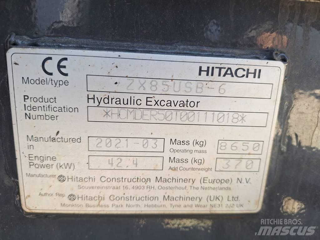 Hitachi ZX85USB-6 Mini excavators  7t - 12t