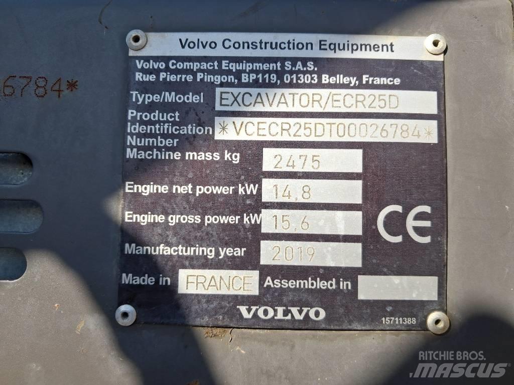 Volvo ECR 25 D Mini Excavators <7t (Mini Diggers)