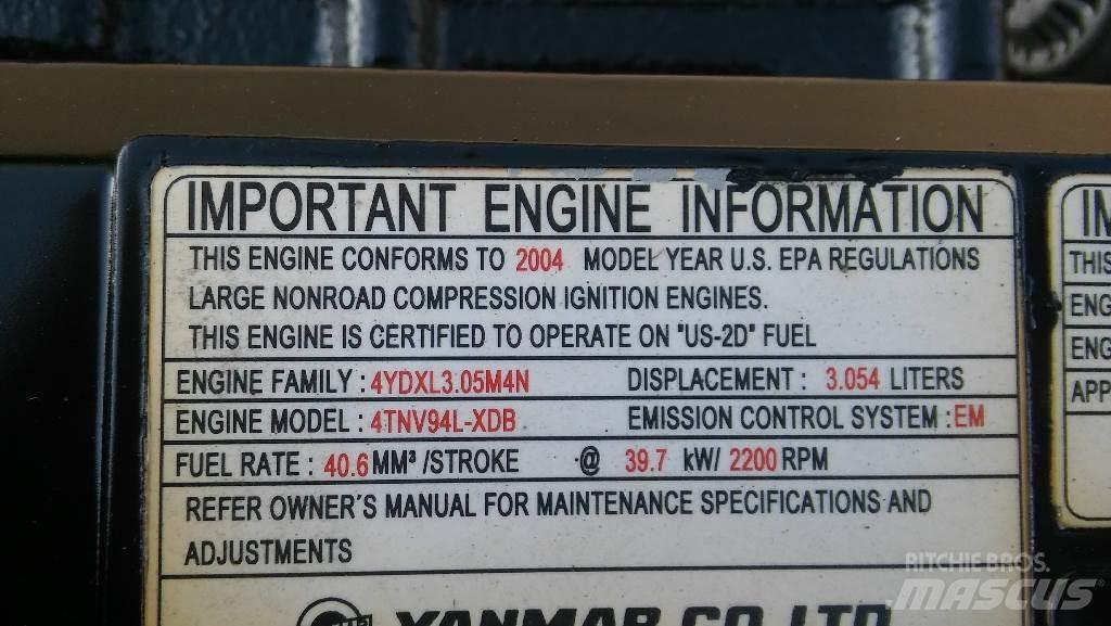 Yanmar 4TNV94L-XDB Mini Excavators <7t (Mini Diggers)