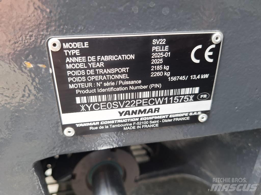 Yanmar SV 22 Mini Excavators <7t (Mini Diggers)