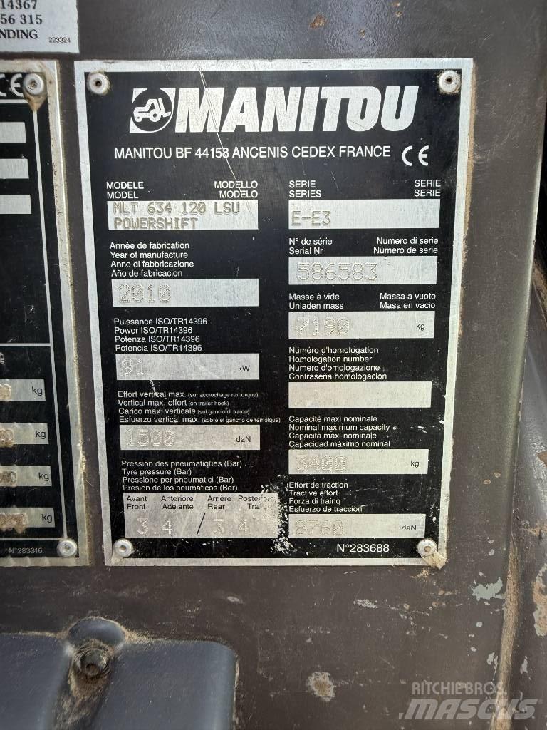 Manitou MLT634-120 Telescopic Handlers