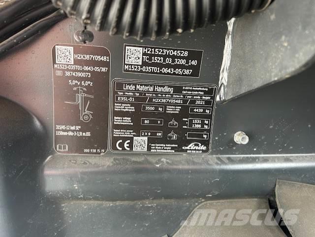 Linde E35L Electric Forklifts