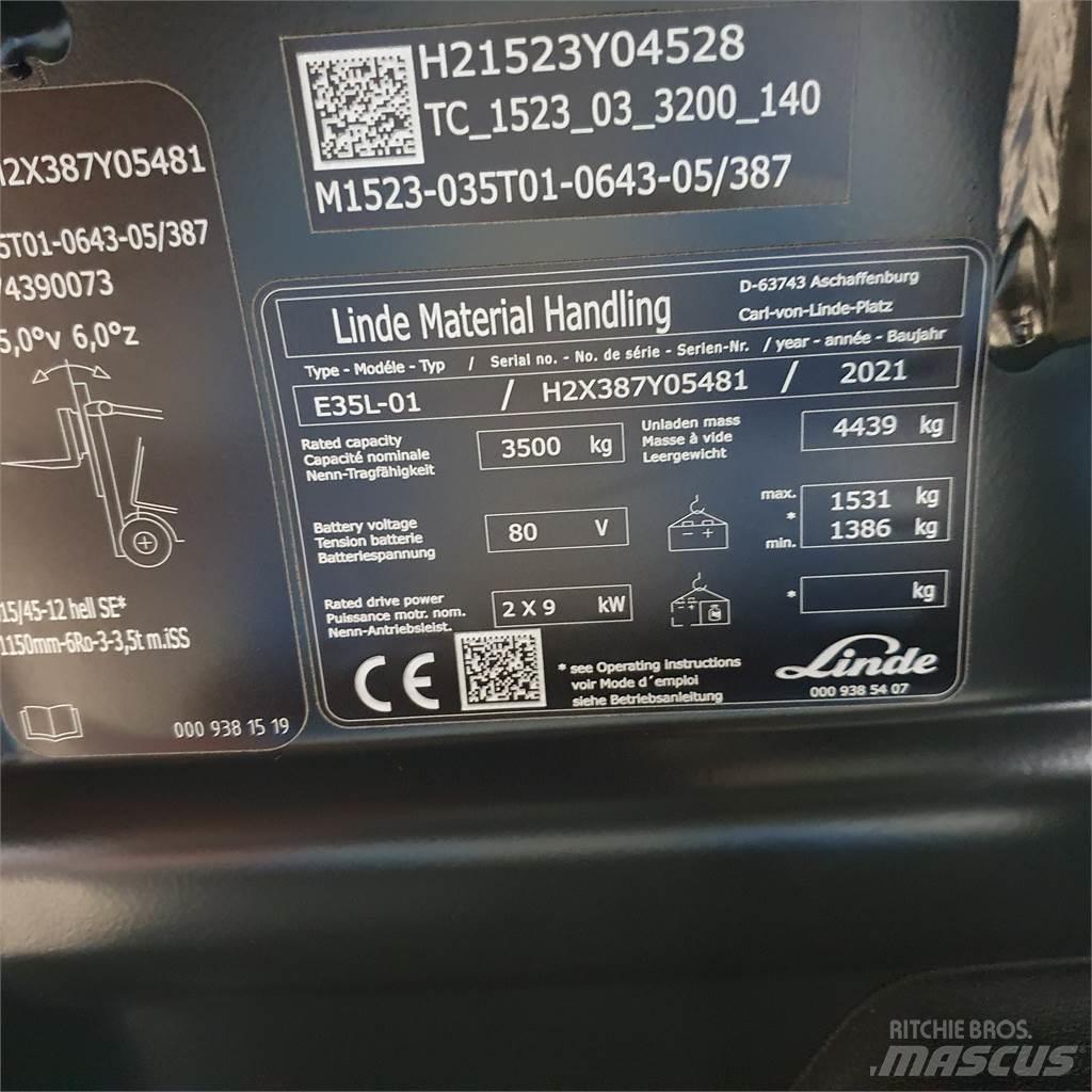 Linde E35L Electric Forklifts