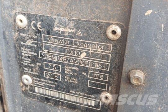 Develon DX 10 Z Mini Excavators <7t (Mini Diggers)