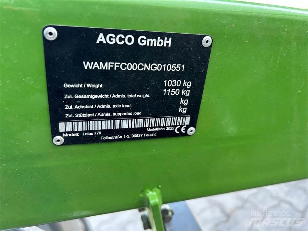 Fendt Lotus 770 Rakes and tedders